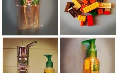 Dispenser di sapone con Lego Fai Da Te …… Soap Dispenser with Diy Lego